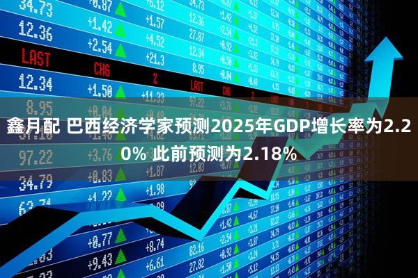 鑫月配 巴西经济学家预测2025年GDP增长率为2.20% 此前预测为2.18%