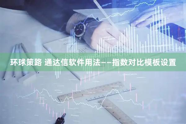 环球策路 通达信软件用法——指数对比模板设置